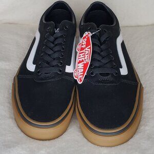 Men's Vans Ward Low Top Sneaker black canvas size 8.5 nwt brand new
